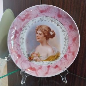 Vintage Victoria Austria Portrait Decorative Plate